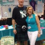 Braden & Heather at the Ovarian Cancer Awareness Booth