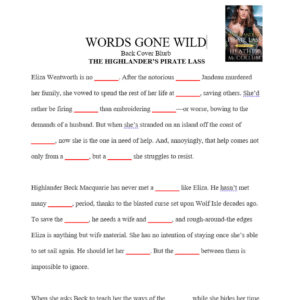 Words Gone Wild - The Highlanders' Pirate Lass
